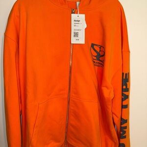 Boldwing Orange Zip-Up Hoodie